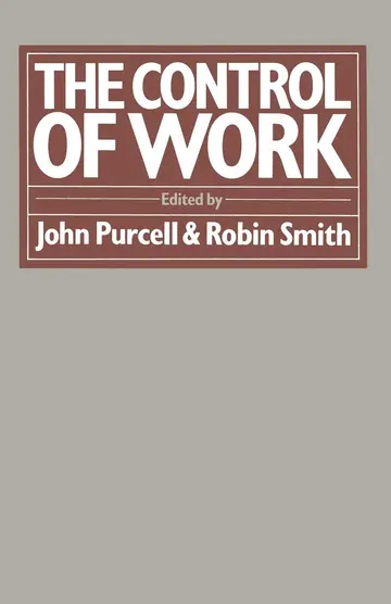 Cover of The Control of Work