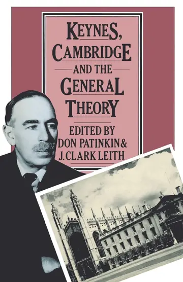 Cover of Keynes, Cambridge and the General Theory