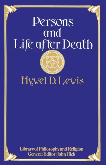 Cover of Persons and Life after Death