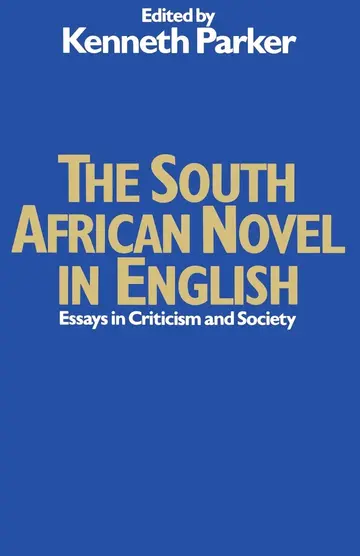 Cover of The South African Novel in English