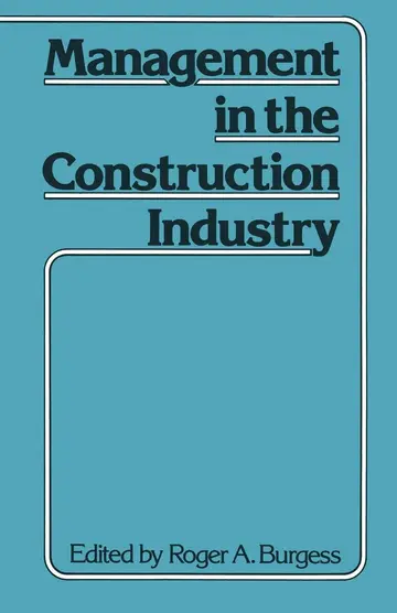 Cover of Management in the Construction Industry