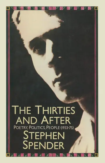 Cover of The Thirties and After
