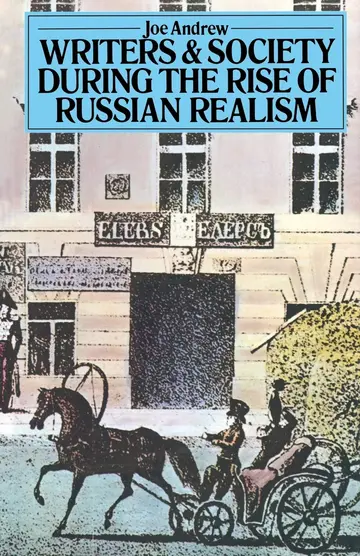Cover of Writers and Society During the Rise of Russian Realism