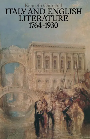 Cover of Italy and English Literature 1764–1930