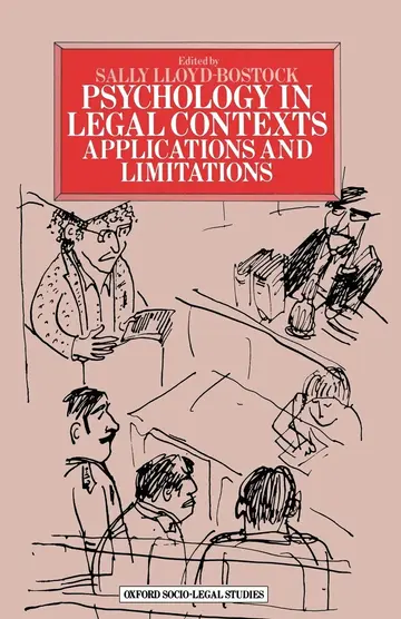 Cover of Psychology in Legal Contexts