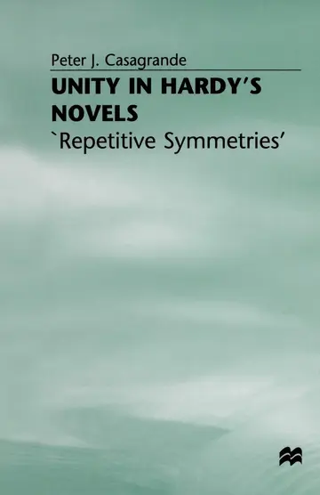 Cover of Unity in Hardy’s Novels