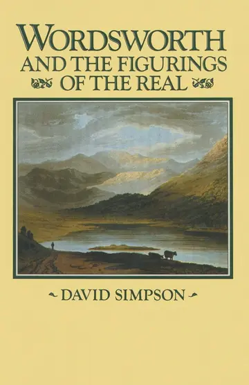 Cover of Wordsworth and the Figurings of the Real