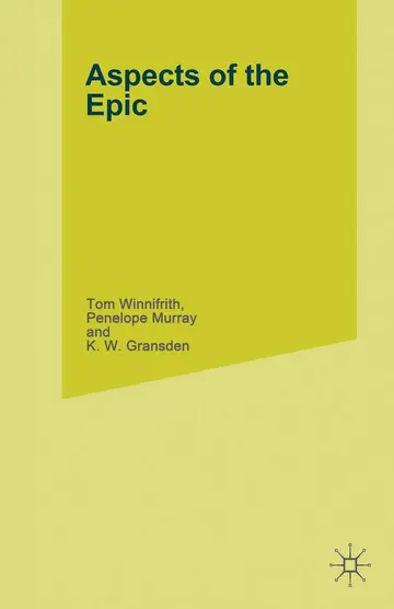 Cover of Aspects of the Epic