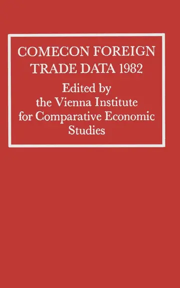 Cover of Comecon Foreign Trade Data 1982