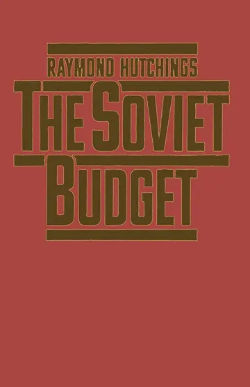 Cover of The Soviet Budget