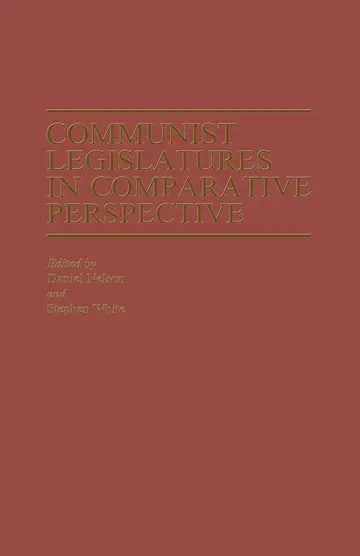 Cover of Communist Legislatures in Comparative Perspective