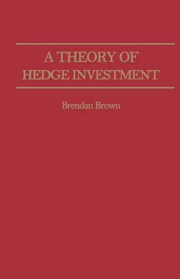 Cover of A Theory of Hedge Investment