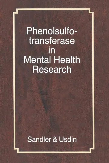 Cover of Phenolsulfotransferase in Mental Health Research