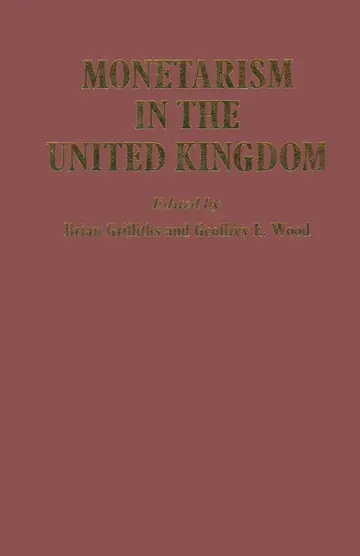 Cover of Monetarism in the United Kingdom