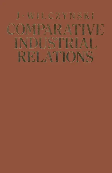 Cover of Comparative Industrial Relations