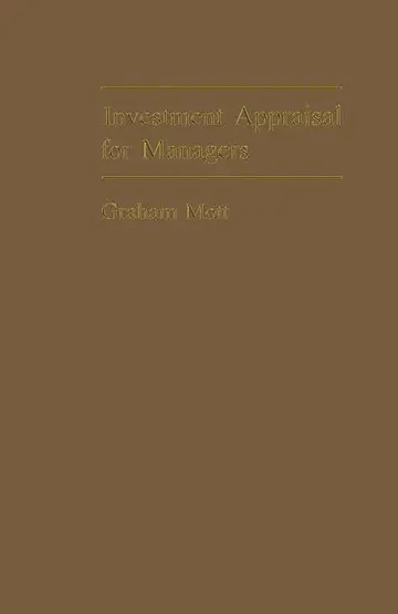 Cover of Investment Appraisal for Managers