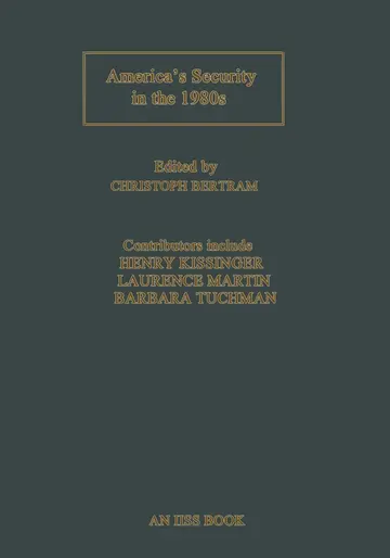 Cover of America’s Security in the 1980s
