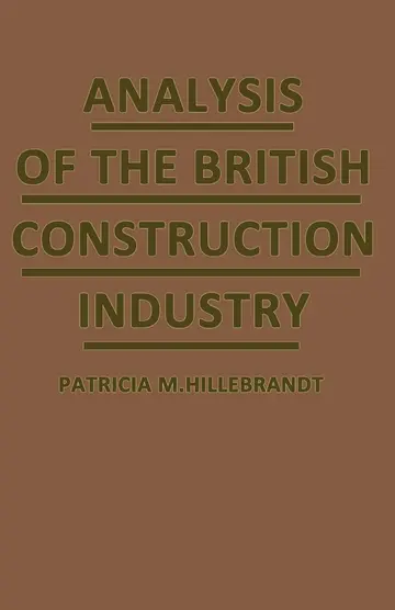 Cover of Analysis of the British Construction Industry