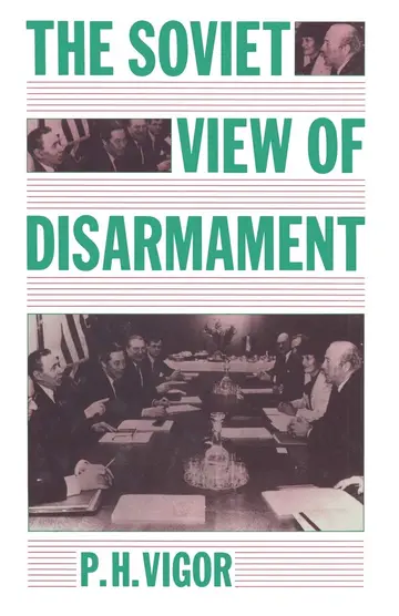Cover of The Soviet View of Disarmament