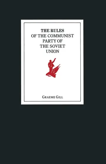 Cover of The Rules of the Communist Party of the Soviet Union