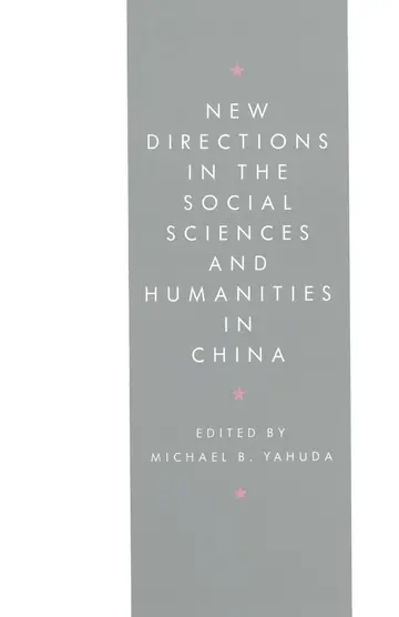 Cover of New Directions in the Social Sciences and Humanities in China