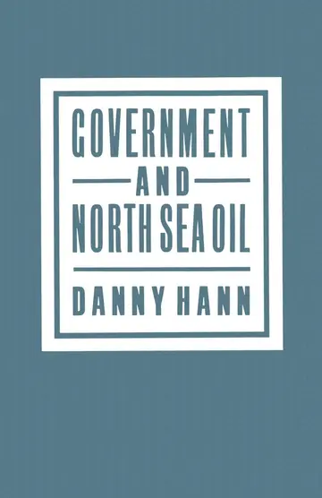 Cover of Government and North Sea Oil