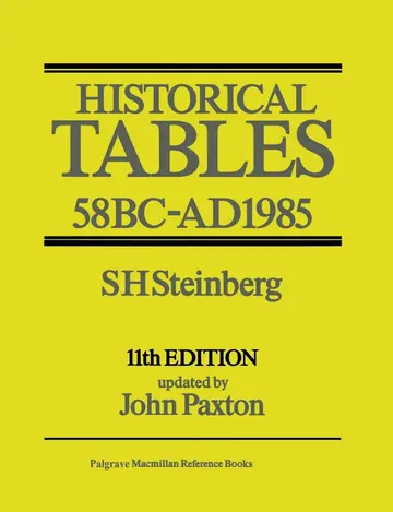 Cover of Historical Tables