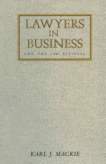Cover of Lawyers in Business