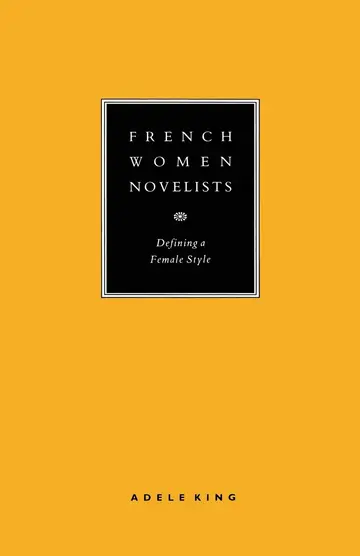 Cover of French Women Novelists