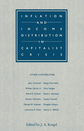 Cover of Inflation and Income Distribution in Capitalist Crisis