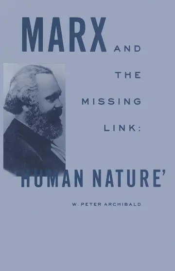 Cover of Marx and the Missing Link