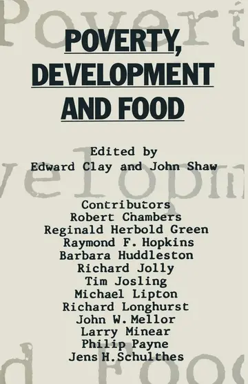 Cover of Poverty, Development and Food