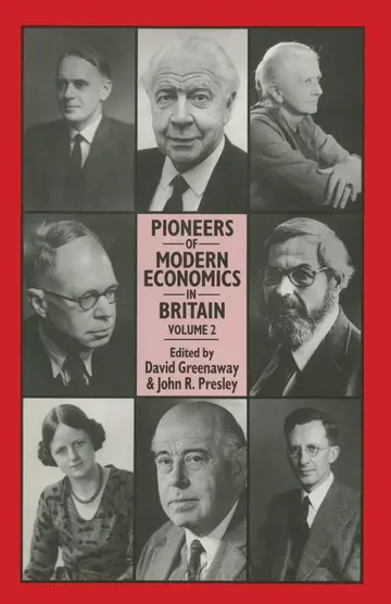 Cover of Pioneers of Modern Economics in Britain
