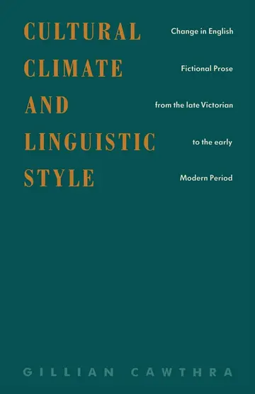 Cover of Cultural Climate and Linguistic Style