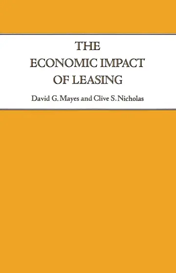Cover of The Economic Impact of Leasing