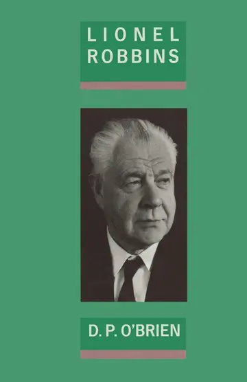 Cover of Lionel Robbins