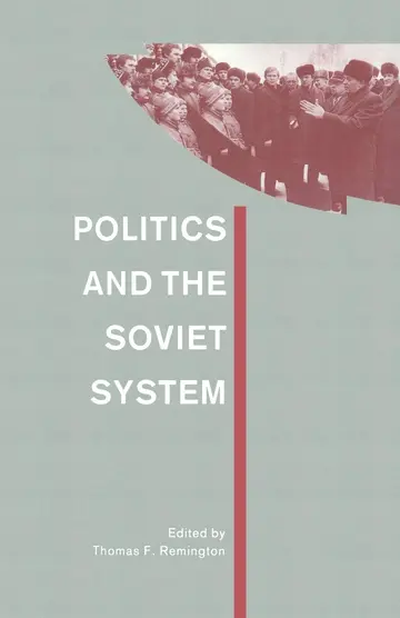 Cover of Politics and the Soviet System