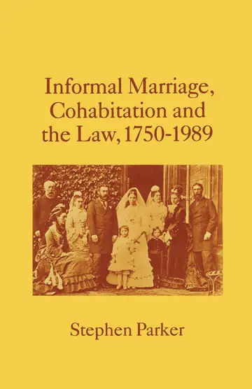 Cover of Informal Marriage, Cohabitation and the Law 1750–1989