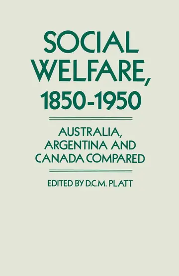 Cover of Social Welfare, 1850–1950