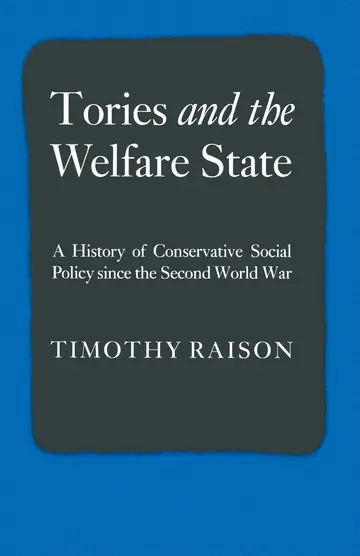 Cover of Tories and the Welfare State