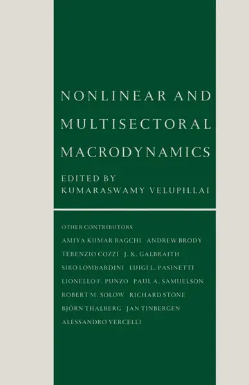Cover of Nonlinear and Multisectoral Macrodynamics