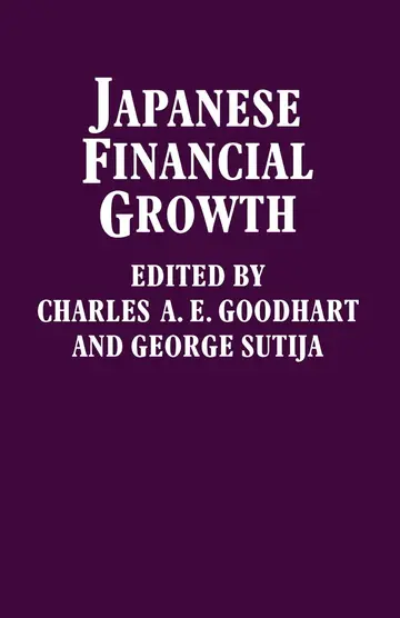 Cover of Japanese Financial Growth