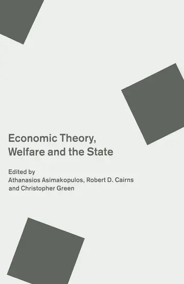 Cover of Economic Theory, Welfare and the State