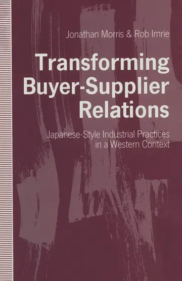 Cover of Transforming Buyer-Supplier Relations