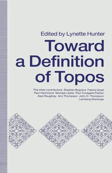 Cover of Towards A Definition of Topos