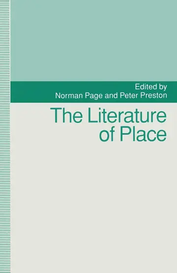 Cover of The Literature of Place