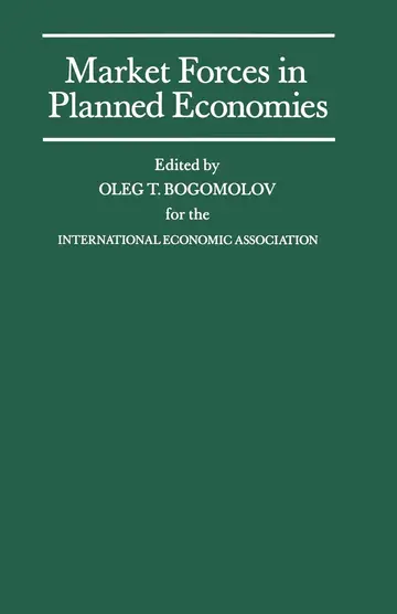 Cover of Market Forces in Planned Economies