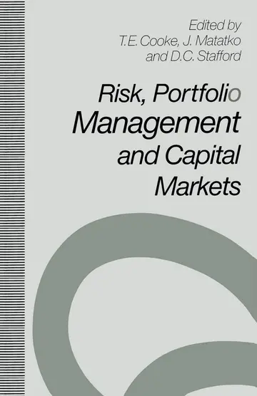 Cover of Risk, Portfolio Management and Capital Markets