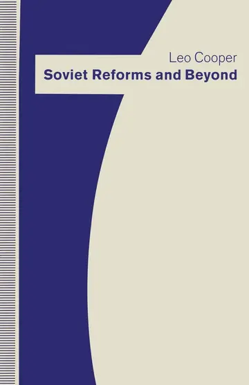 Cover of Soviet Reforms and Beyond