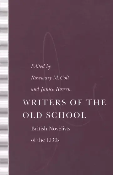 Cover of Writers of the Old School